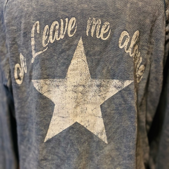 Blank Paige Blue Be Nice Sweater Cropped with Long Sleeves and a denim wash - Picture 8 of 8